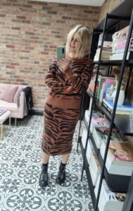 Tiger Print Skirt & Knit set Amazon Fashion Emma Rose Style