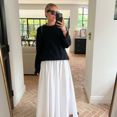 Weekday maxi skirt on Emma Rose Style